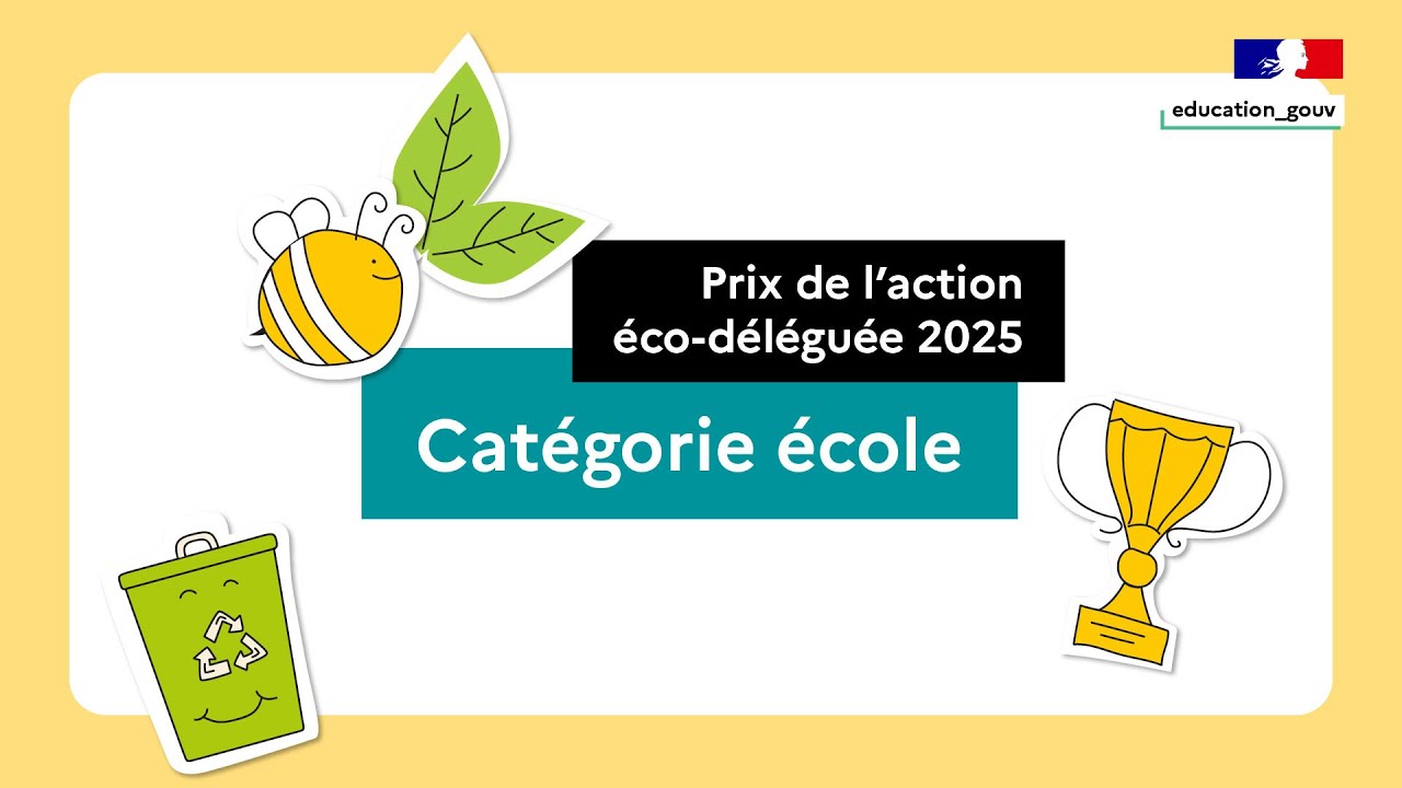 Prix de l’action éco-déléguée 2025 : catégorie école