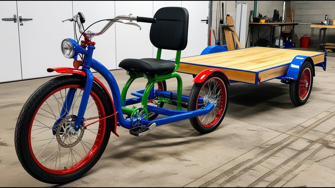 💡Turn An Old Motorcycle Engine And Scrap Wood Into A Super Tractor To Carry Goods! Awesome!