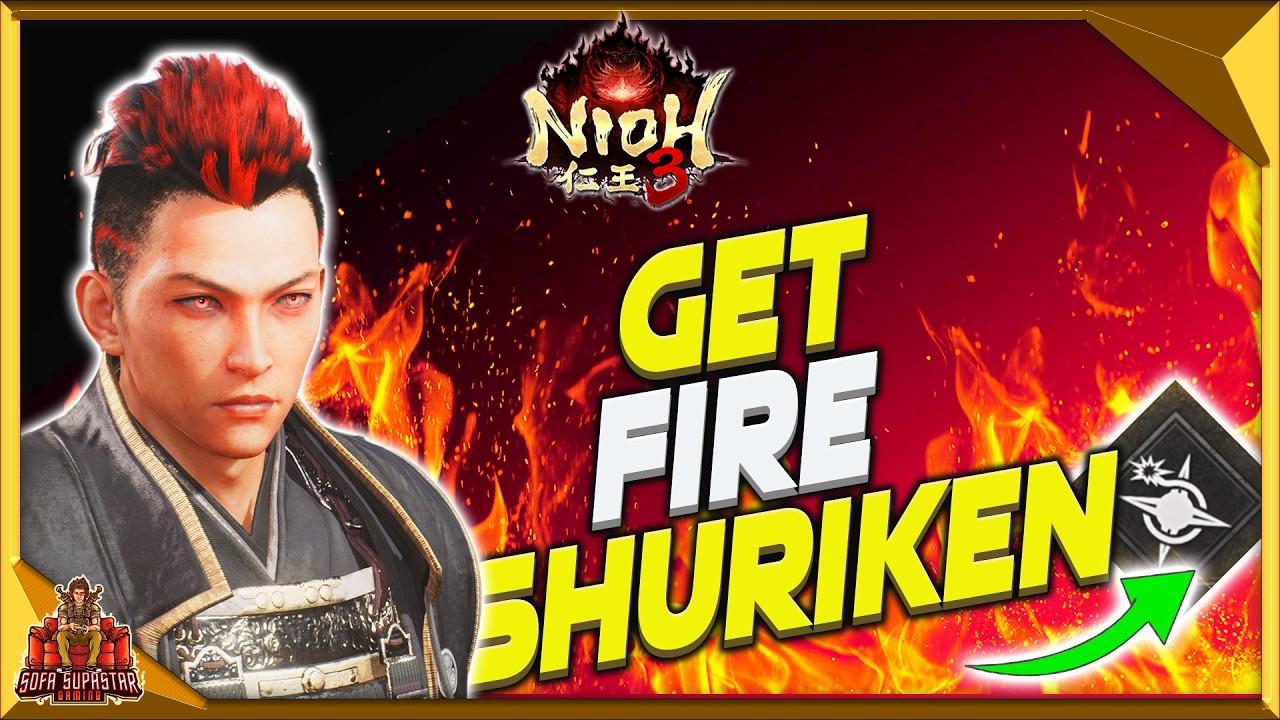 Nioh 3: Как получить навык ниндзюцу &laquo;Огненные сюрикены&raquo; на ранней стадии игры &mdash; как быстро его ра...