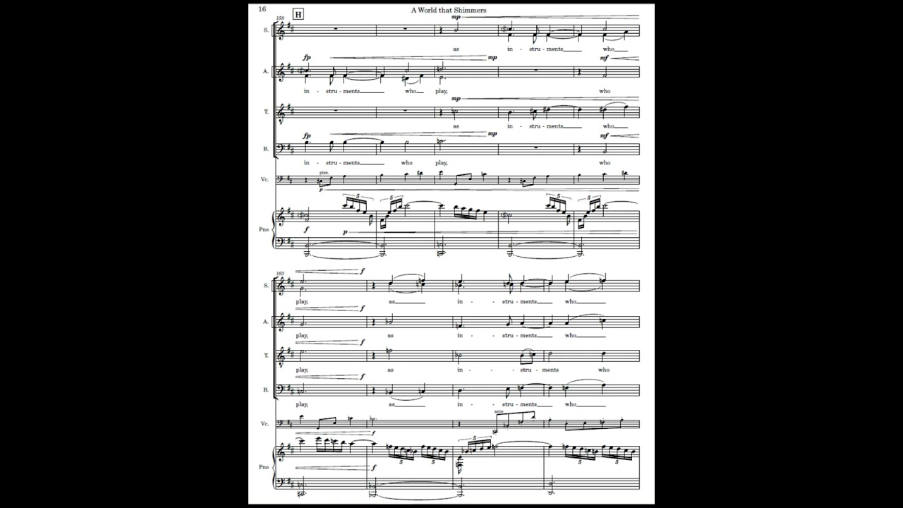 A World that Shimmers (SATB, piano, cello) | True Concord (REMASTERED for headphones)