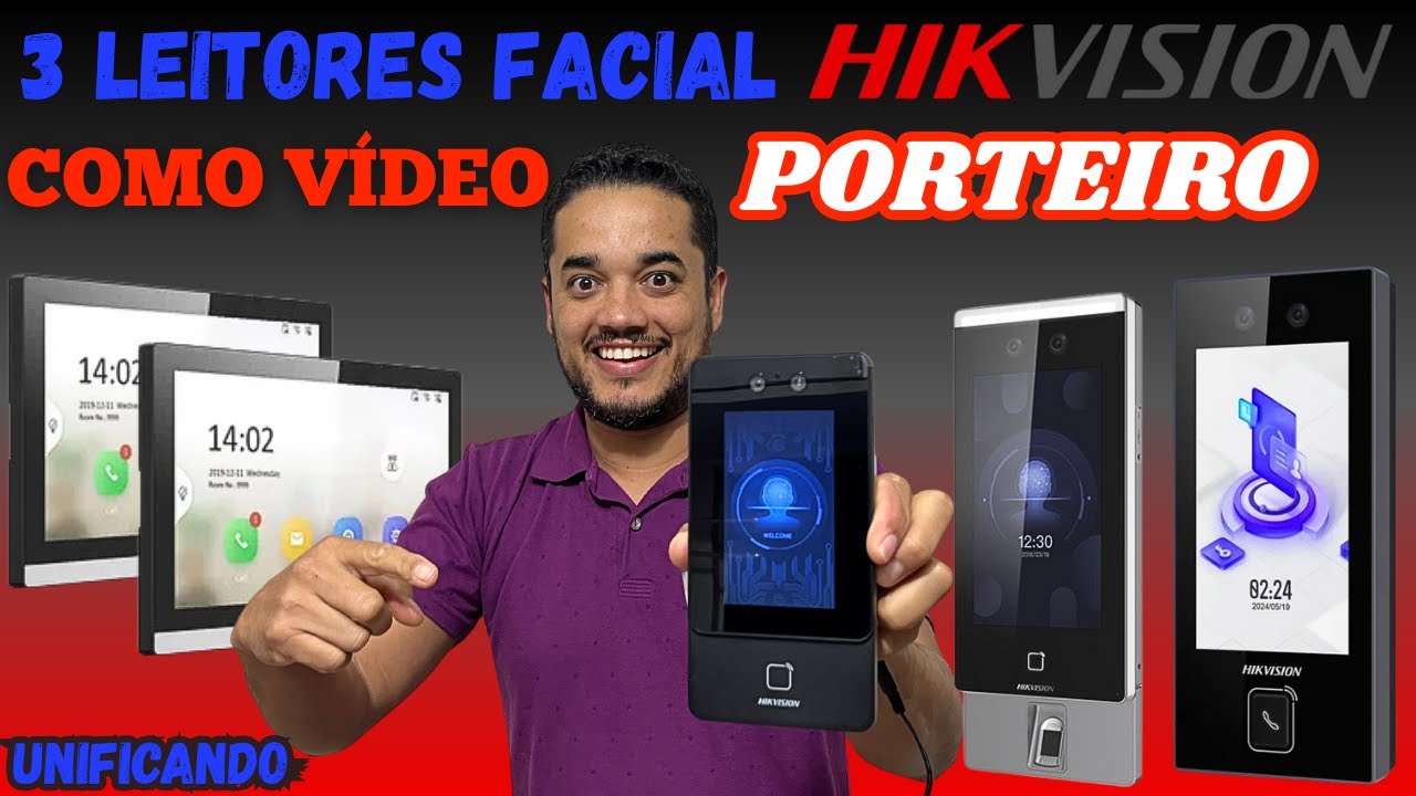 Como Configurar 3 Leitores Faciais Hikvision, para Tocar Diretamente em Duas Telas.(Vídeo Porteiro)