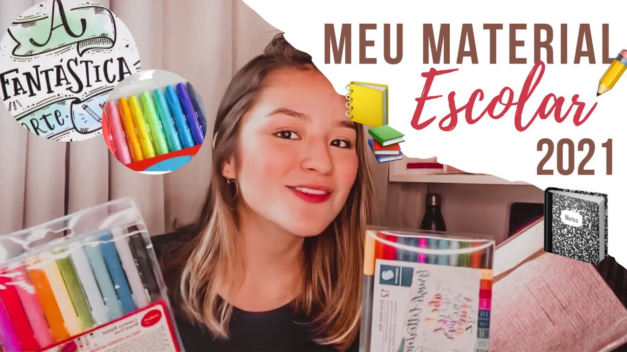 MEU MATERIAL ESCOLAR 2021!!