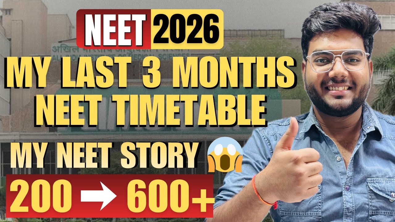 Last 3 Months Strategy😱to Crack NEET 2026🔥🔥