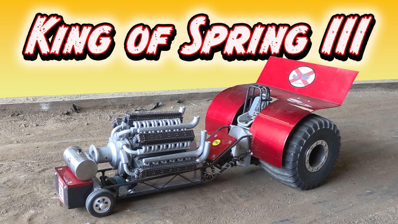 The best of RC tractor pulling at King of Spring III