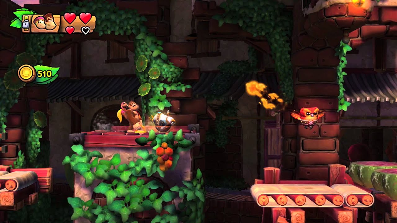 Donkey Kong Country: TF. Macedonia mortal 5-3 - Gameplay - 100% puzzles,letras y salida secreta