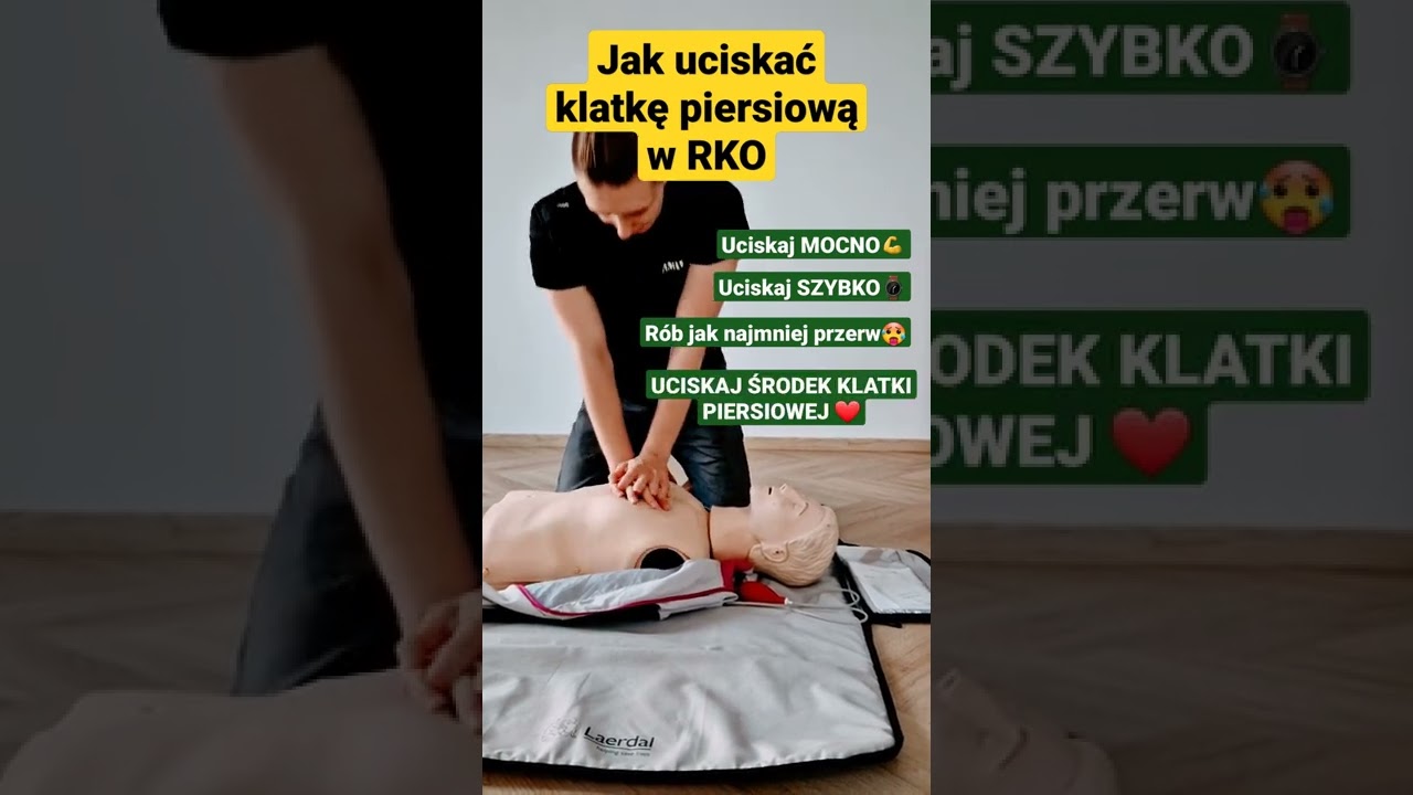 Jak uciskać klatkę piersiową w resuscytacji 