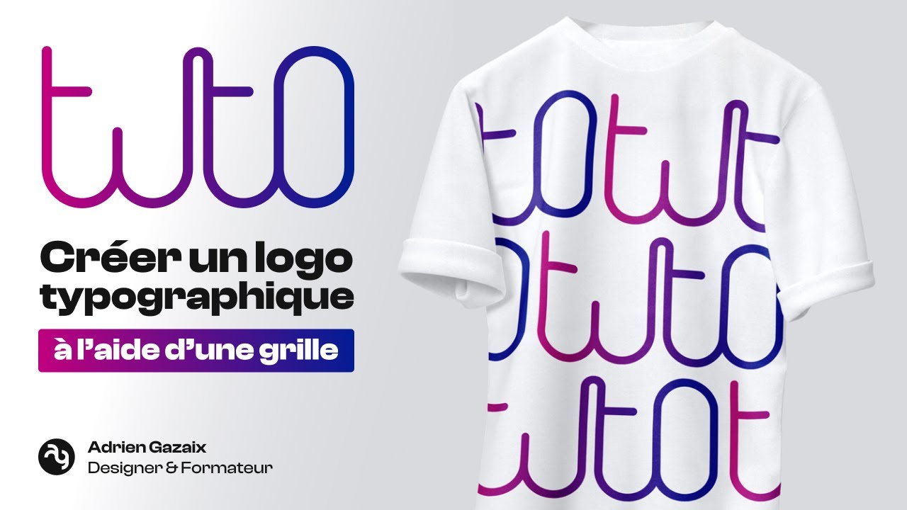 Créer un logo typographique à l'aide d'une grille sur Illustrator (niveau débutants)