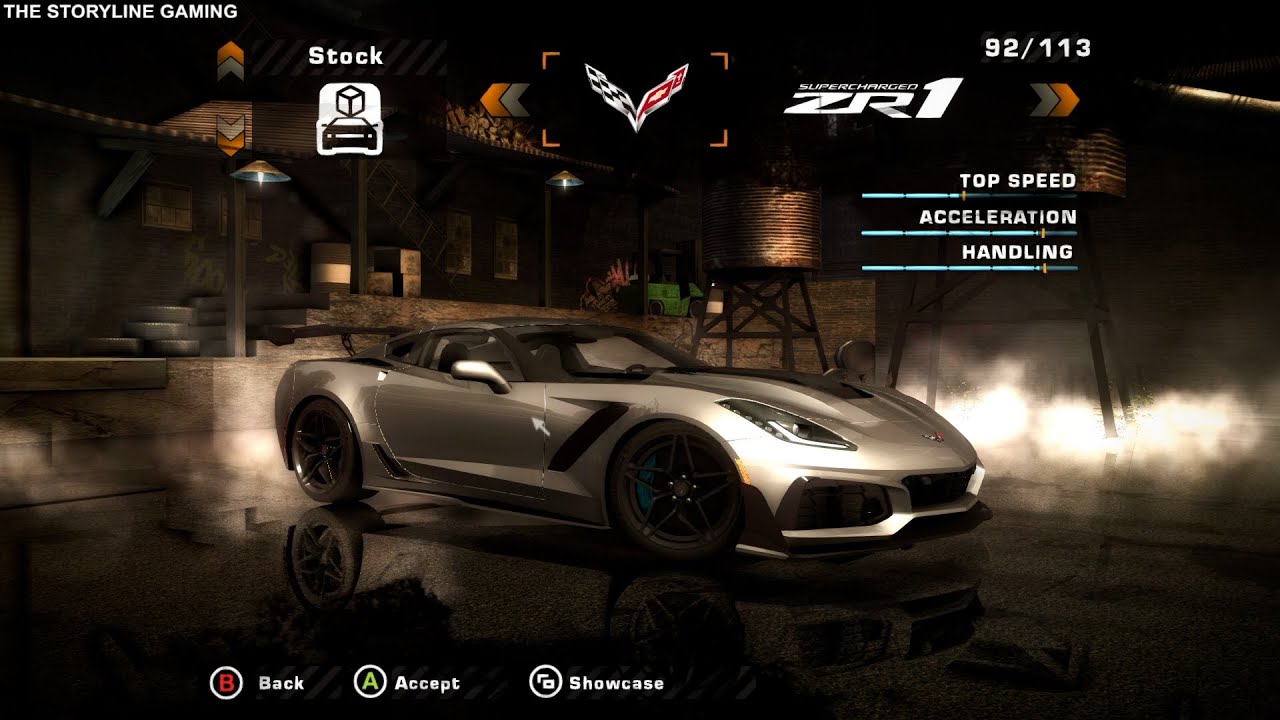 Need For Speed : Most Wanted Remastered - Chevrolet Corvette C7 ZR1 - Gameplay PC