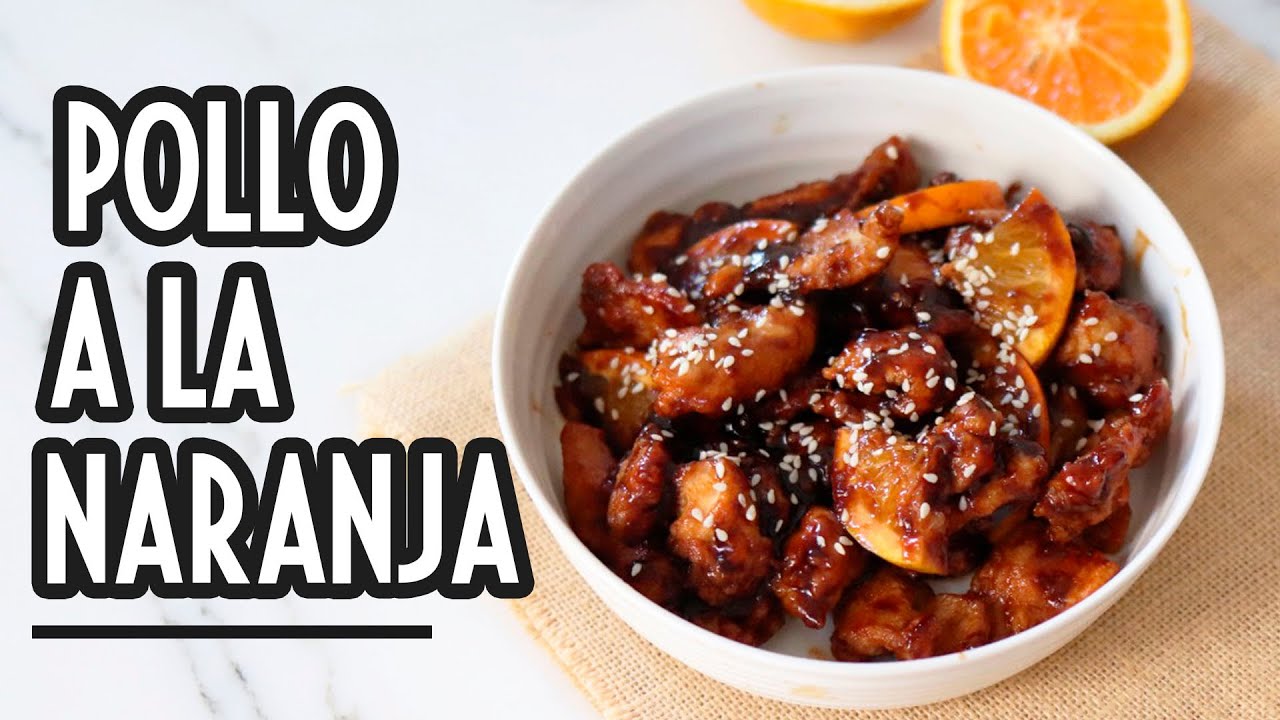 Pollo a la naranja | Orange Chicken recipe - Receta CHINA - Super facil! 🍗🍊 por Karina Gao
