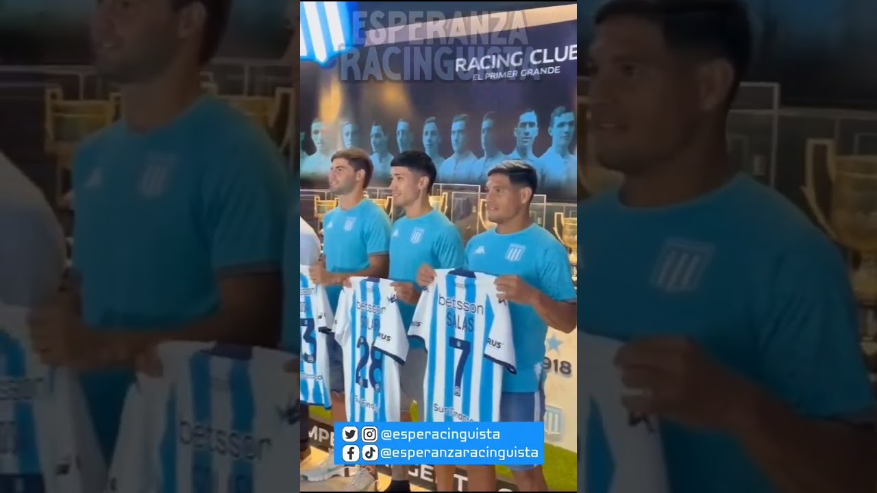 Presentaci&oacute;n en #Racing de 6 refuerzos para la temporada 2024