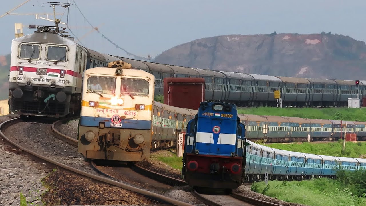 END OF DIESEL ERA | DIESEL LOCO - ELECTRIC LOCO | GUNTUR - SECUNDERABAD SINGLE LINE SECTION | I R