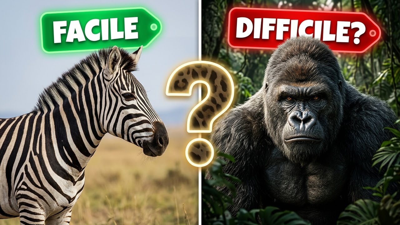 QUIZ ANIMALI 🐾 | Indovina i 60 Animali | 3 Livelli: Facile, Medio e Difficile 🧠