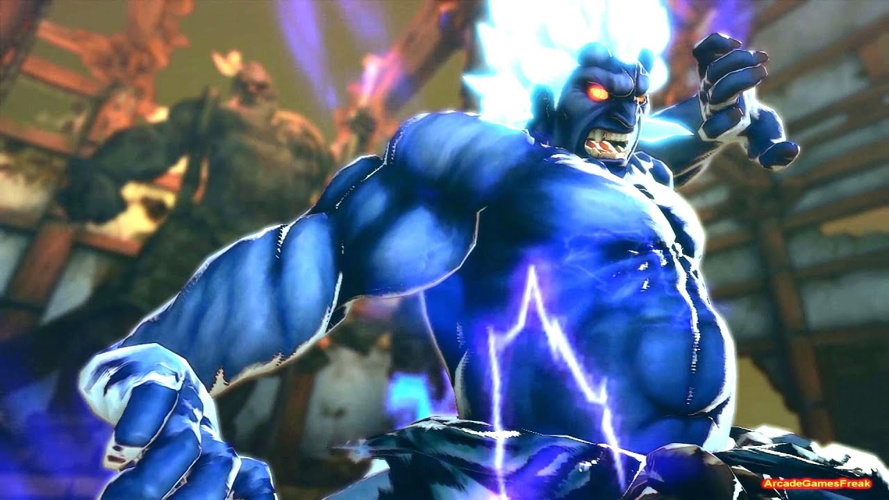 Super Street Fighter 4 AE PC Ver. 2012 секретный Shin Oni Boss все цитаты 1/2