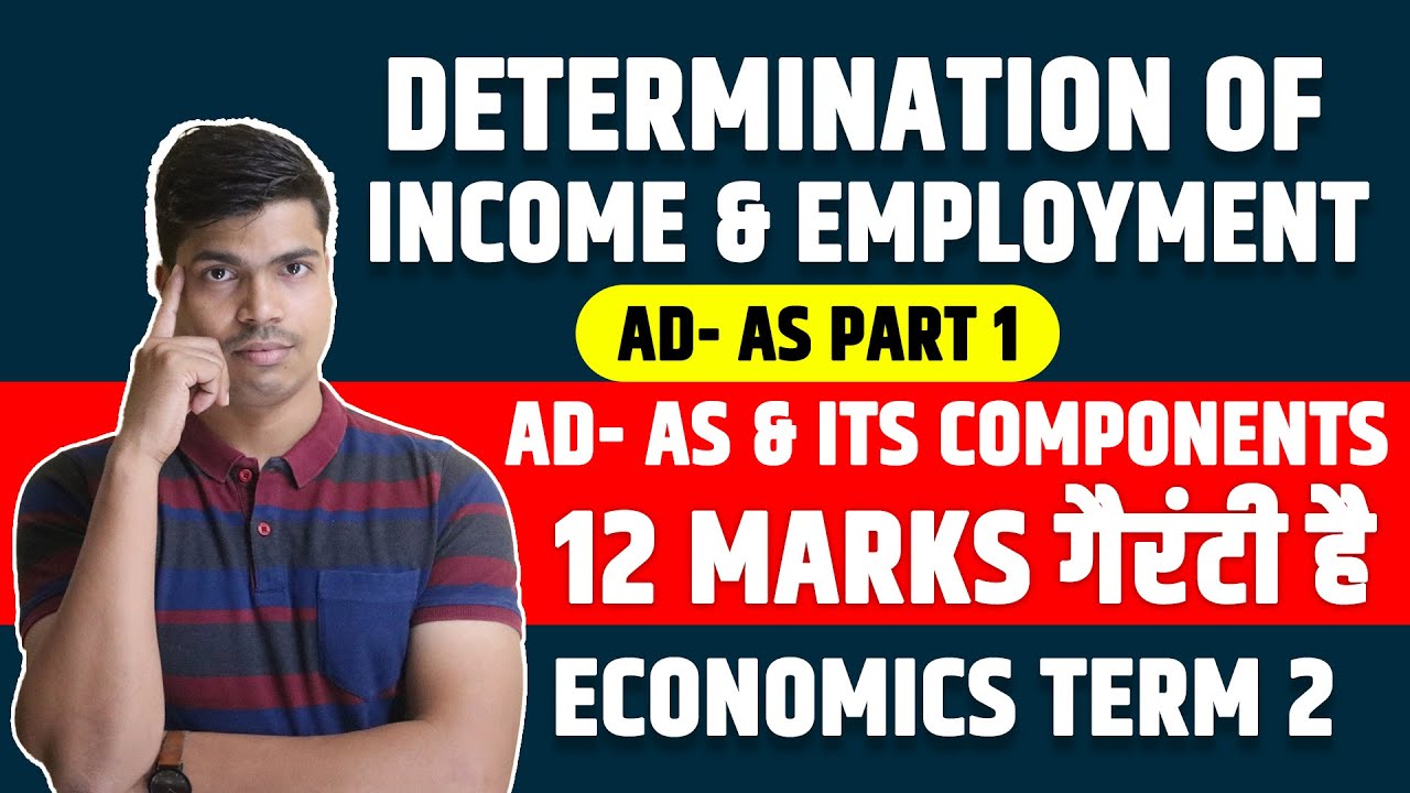 Determination of Income & Employment Part 1. Term 2. Economics 12th AD- AS  12 Marks Guarantee.