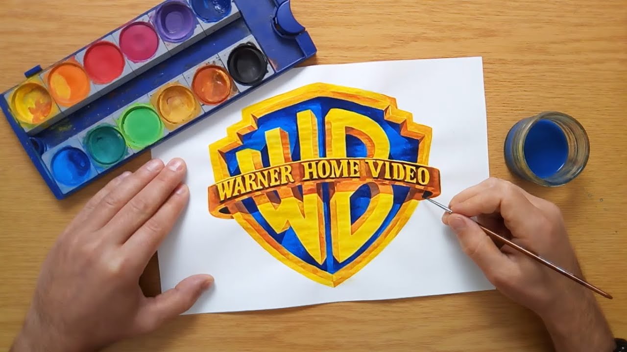 How to draw a Warner Home Video logo