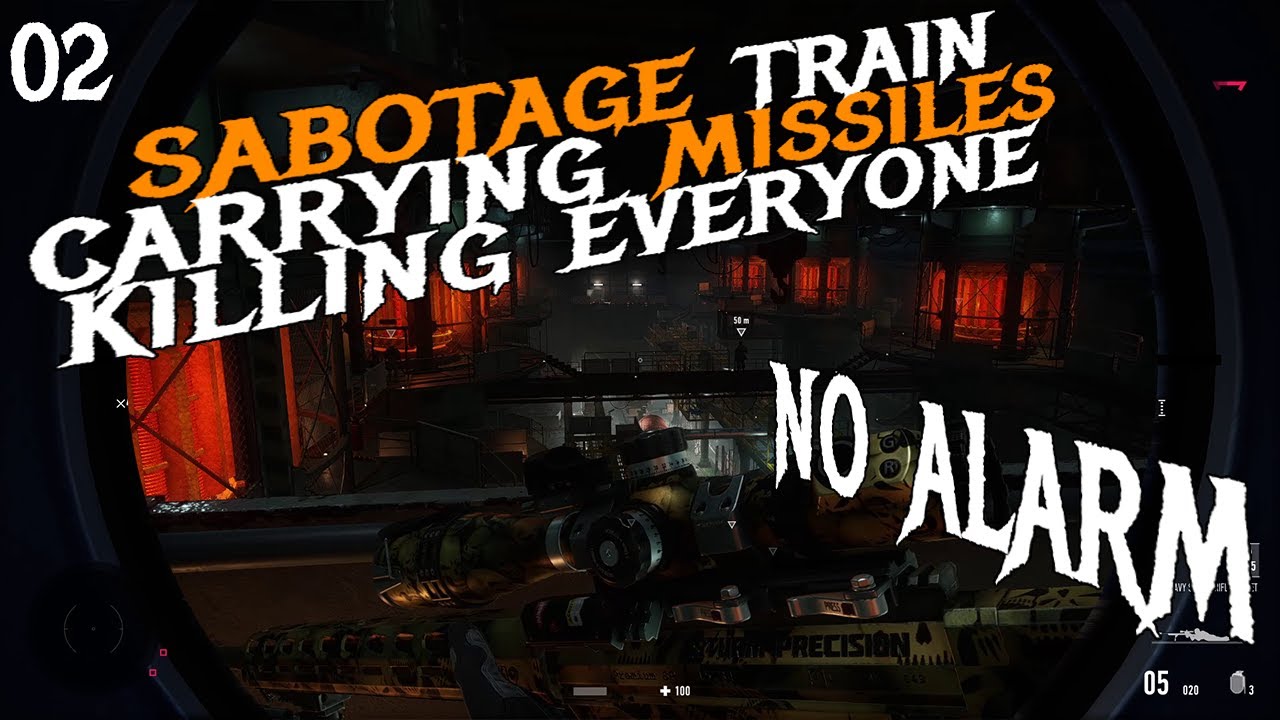 sniper ghost warrior contracts sabotage the train carrying missiles no alarm kill everyone 2nd of 2