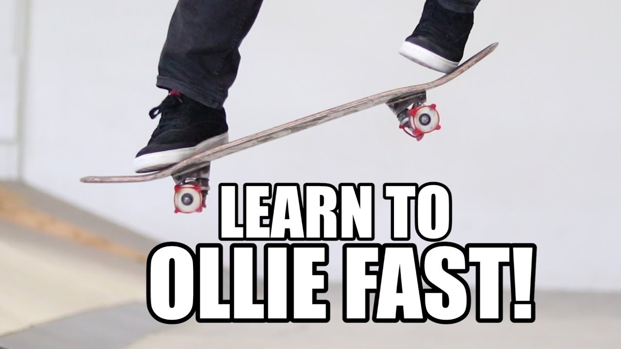 HOW TO OLLIE FAST WITH SKATER TRAINERS