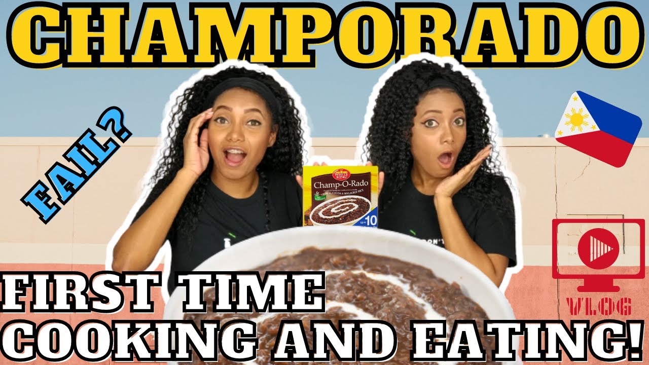 Latinas first time cooking CHAMPORADO (FAIL) - Filipino Chocolate Rice - Sol & Luna TV