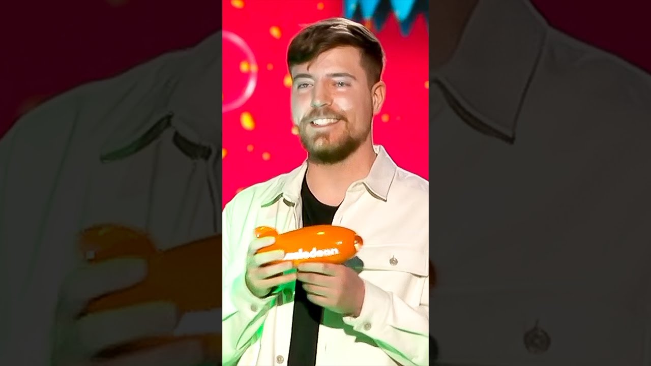 MrBeast Wins FAVORITE Male Creator at 2023 KCAs 🔥 | Kids' Choice Awards 2023 