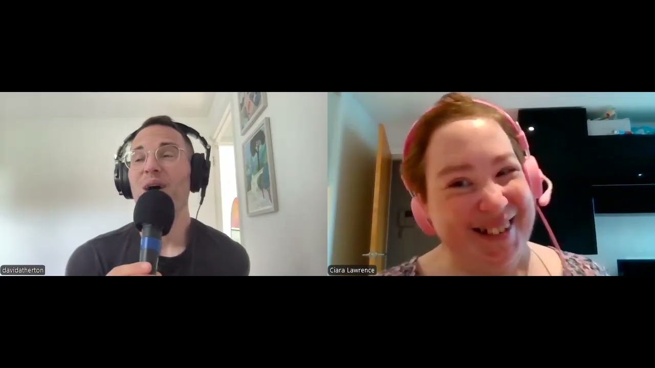 Ciara's Pink Sparkle Podcast episode with David Atherton from the Great British Bake Off!