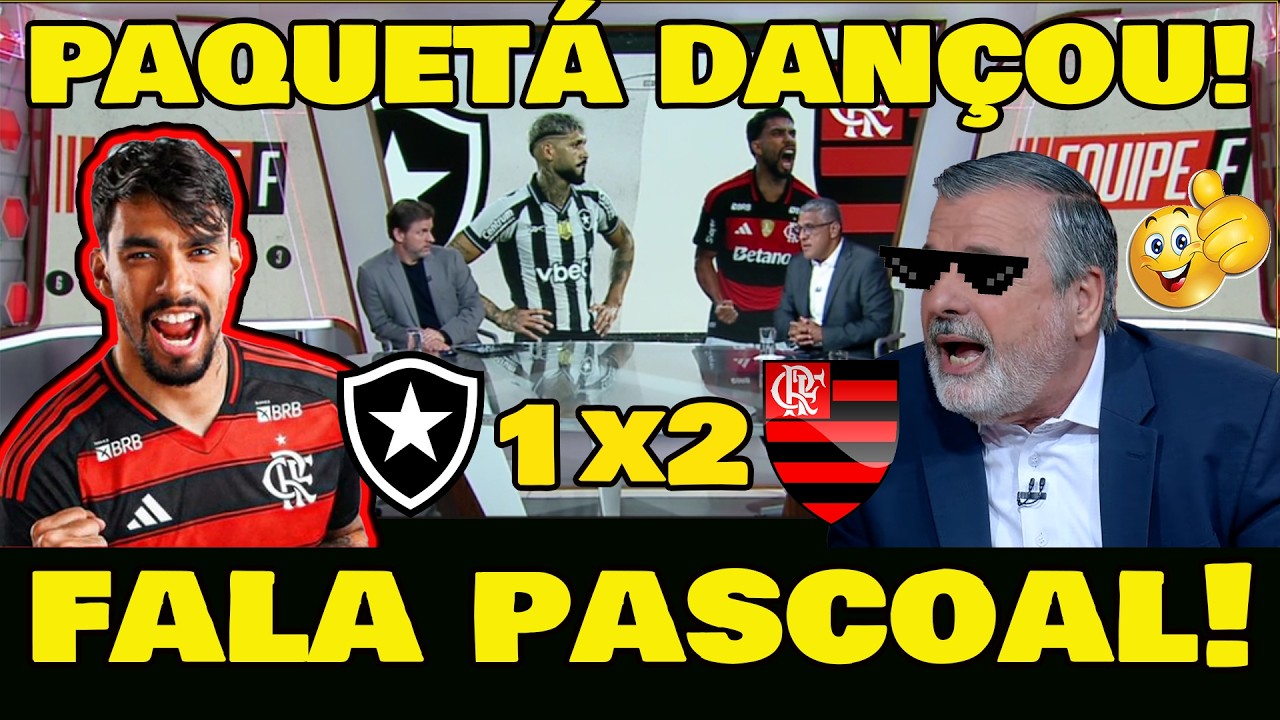 OLHA O QUE PASCOAL FALOU DA VITÓRIA DO MENGÃO... BOTAFOGO 1x2 FLAMENGO.