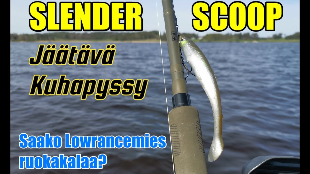 Savage Gear Slender Scoop | Jäätävä kuhapyssy | Nyt nähdään saako Lowrancemies ruokakalaa?