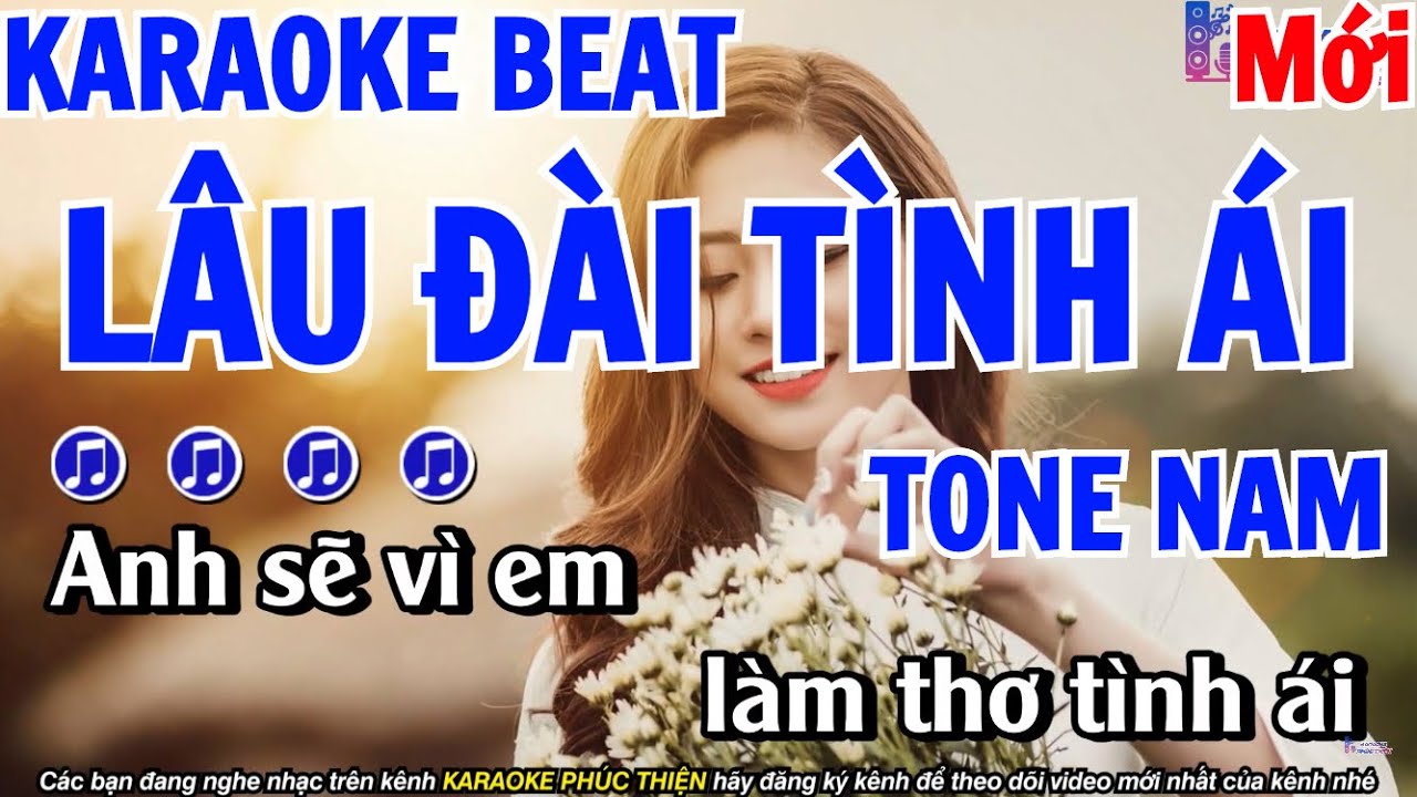 KARAOKE Lâu Đài Tình Ái - Tone Nam [ Beat Mới Nhất Cực Hay ]