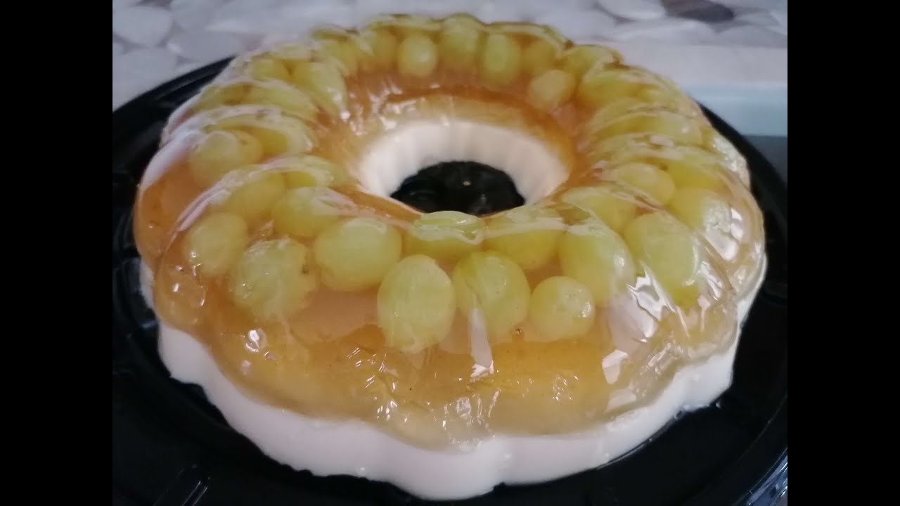 Gelatina de SEMILLA de ANÍS | Con uvas naturales y base de TRES LECHES