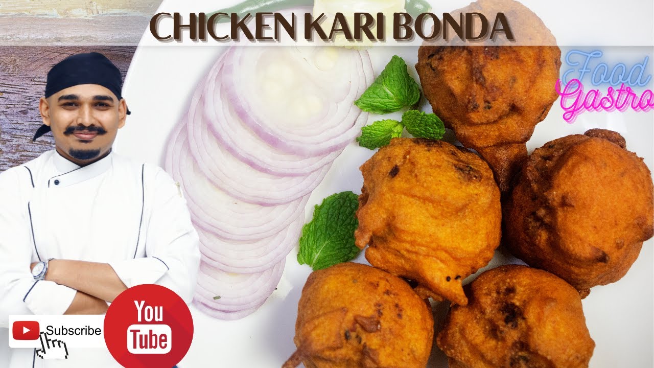 பாண்டிச்சேரி! கறி போண்டா - FAMOUS! Kari Bonda in Pondicherry  | Chicken Bonda | snacks series|Snacks