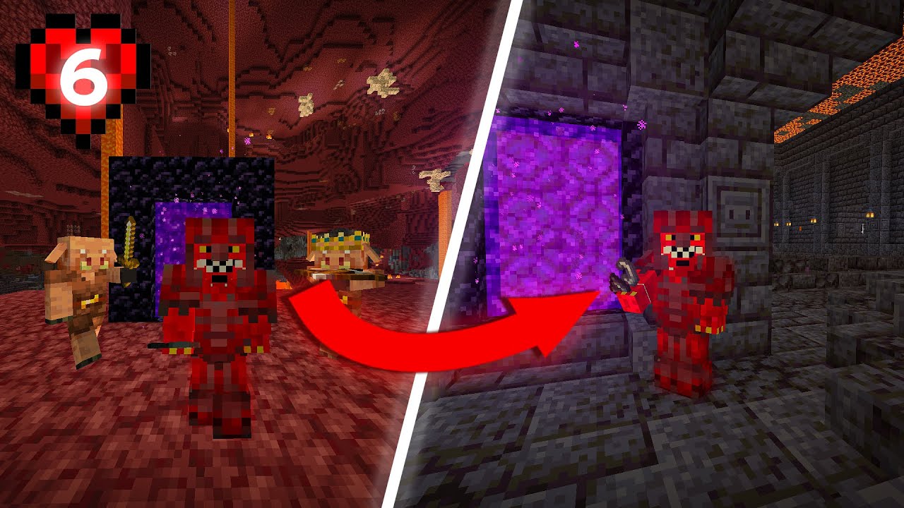 Я построил самый настоящий Нижний Хаб в Minecraft Hardcore