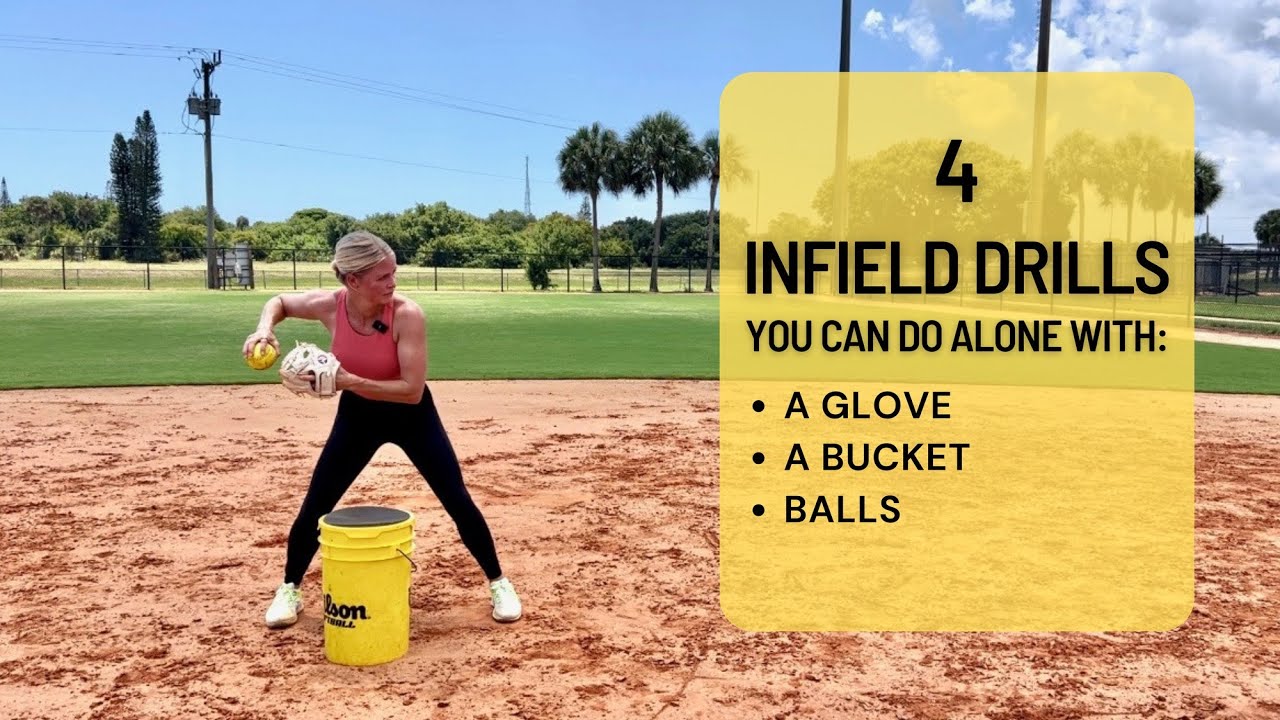 4 Infield Drills You Can Do Alone With A Glove, A Bucket + Balls