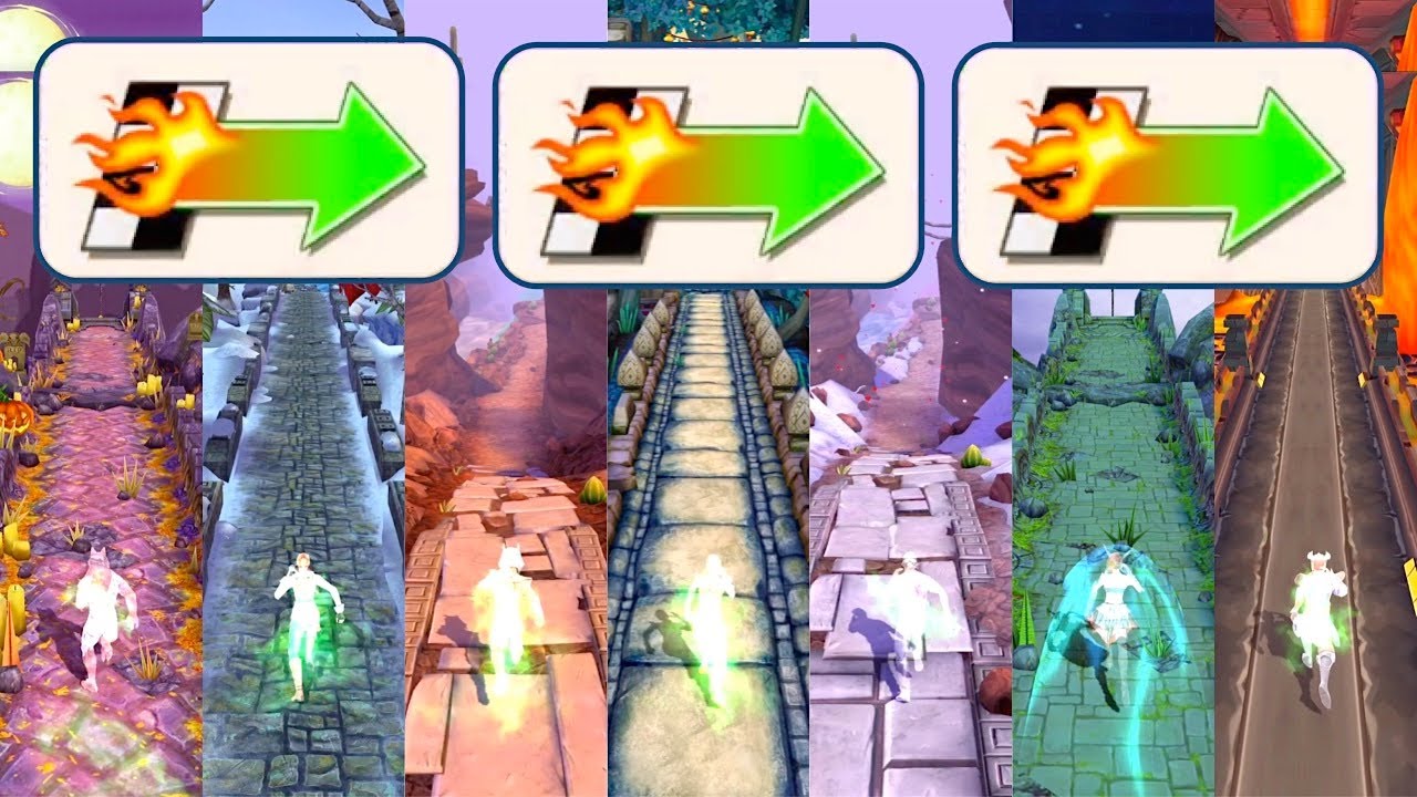 Temple Run 2 SUPER HEAD START Relay Race Gameplay | SUPER HEAD START Relay Race in 18 Maps