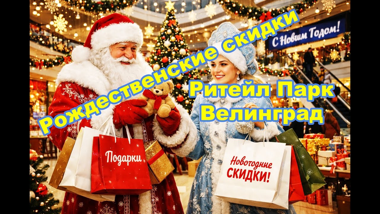 Рождественские скидки и акции - Ритейл Парк Велинград Болгария