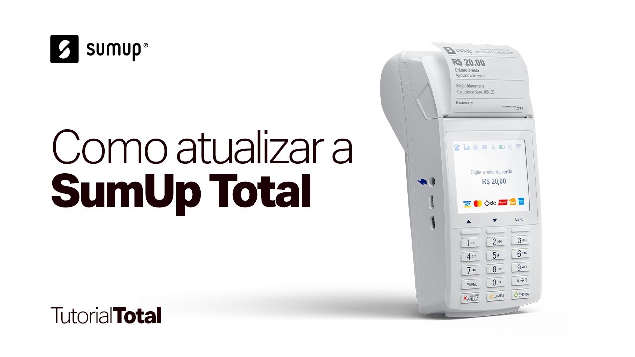 Tutorial SumUp Total | Como atualizar a maquininha