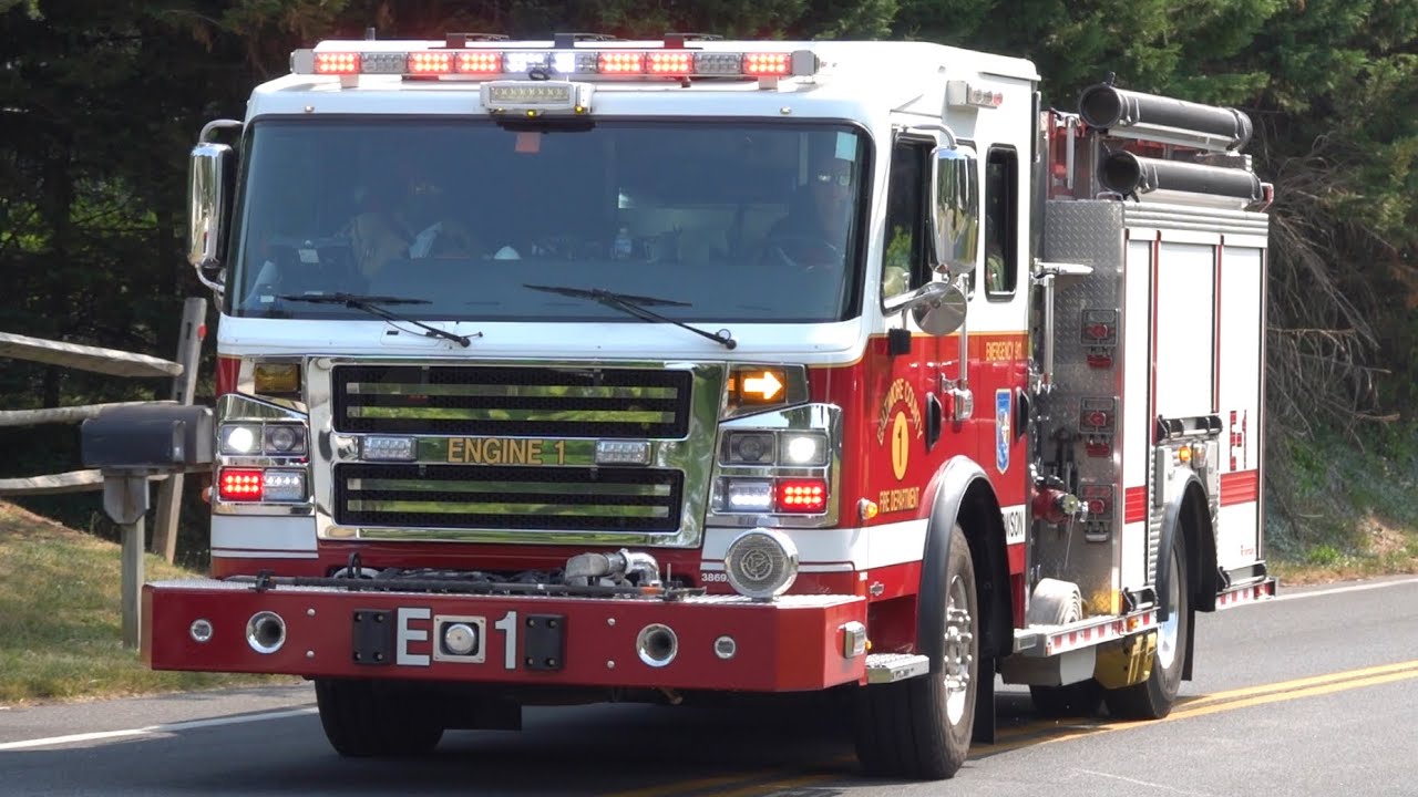 Baltimore County Fire Department Engine 1 Responding 6/9/23