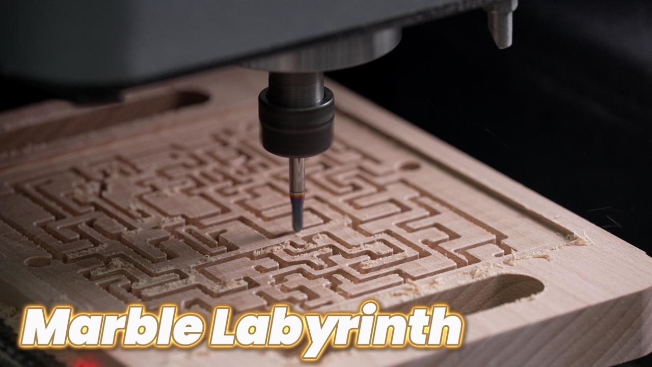 Lost in Texture: Machining a Beech Marble Labyrinth with C500