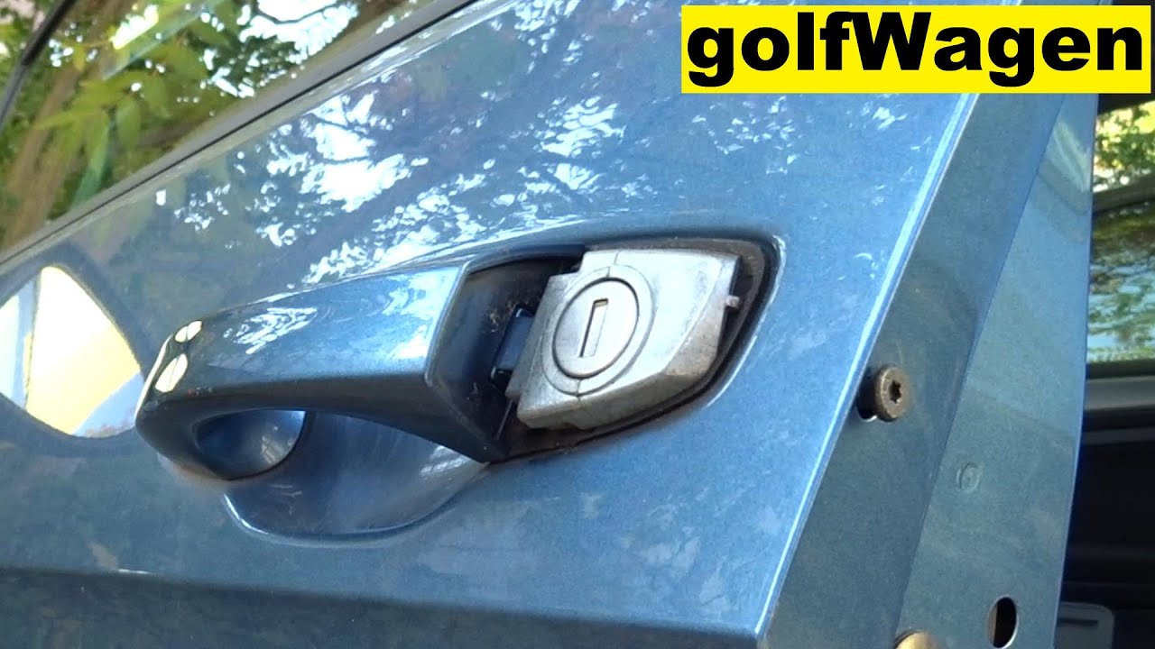 VW Golf 7 door lock cylinder removal
