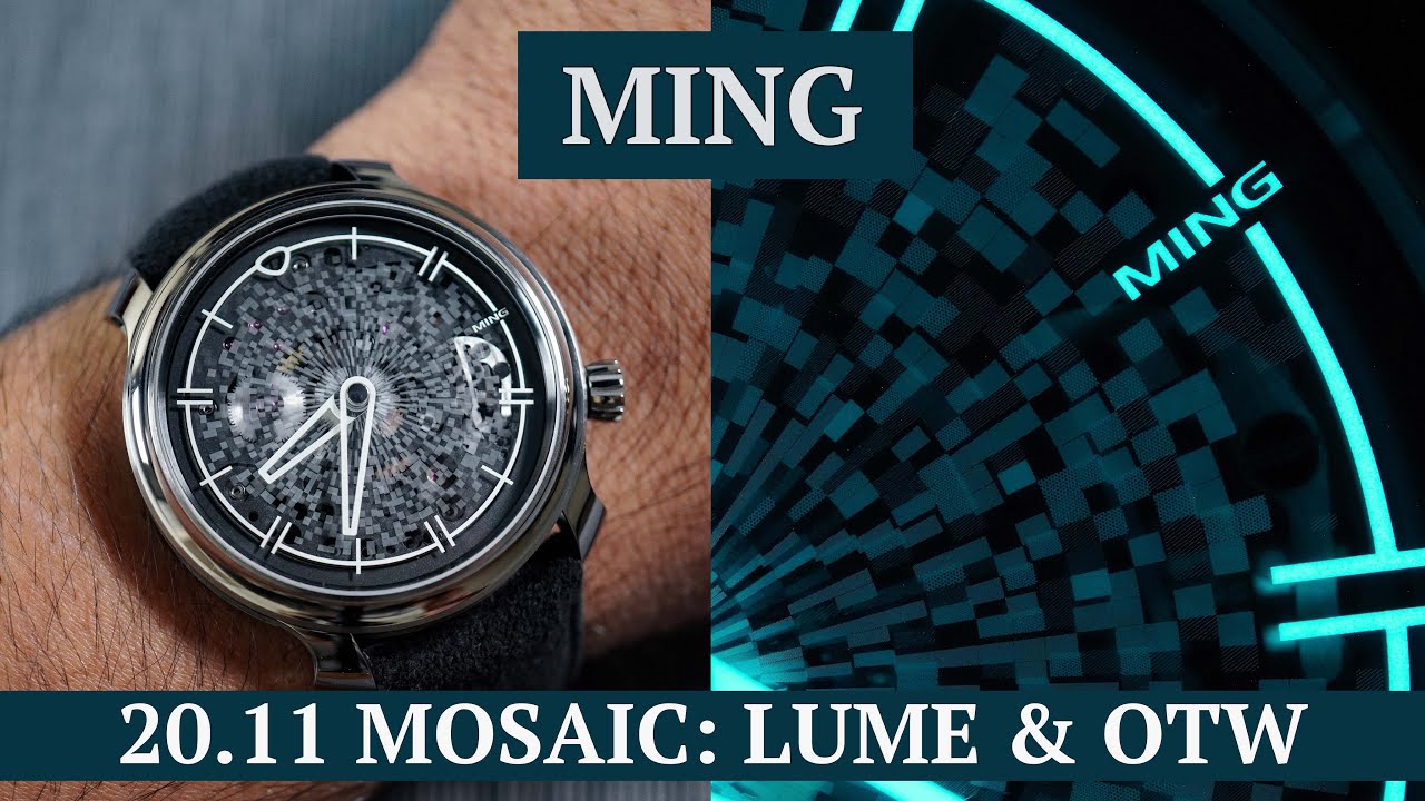 A MING Flagship & a laser etched sapphire mosaic dial - MING 20.11 Mosaic - Lume & On The Wrist