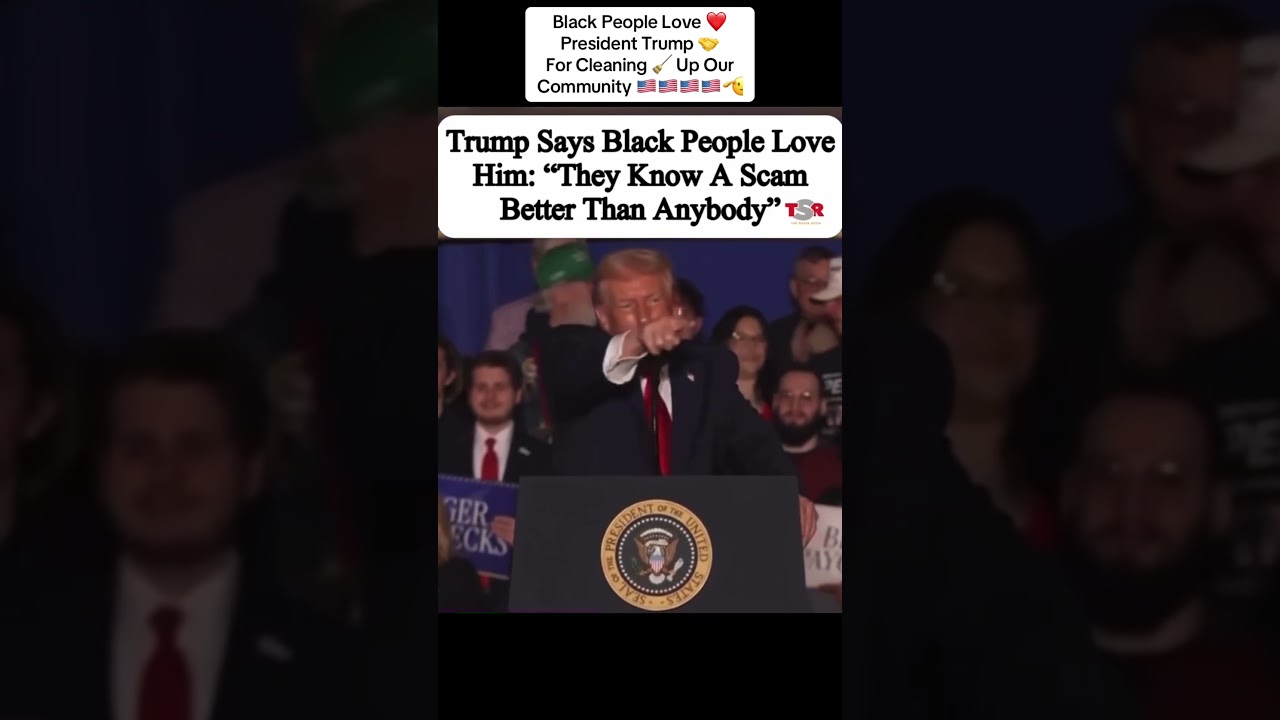 Black People Love ❤️ President Trump 🤝 For Cleaning 🧹 Up Our Community 🇺🇸🇺🇸🇺🇸🇺🇸🫡