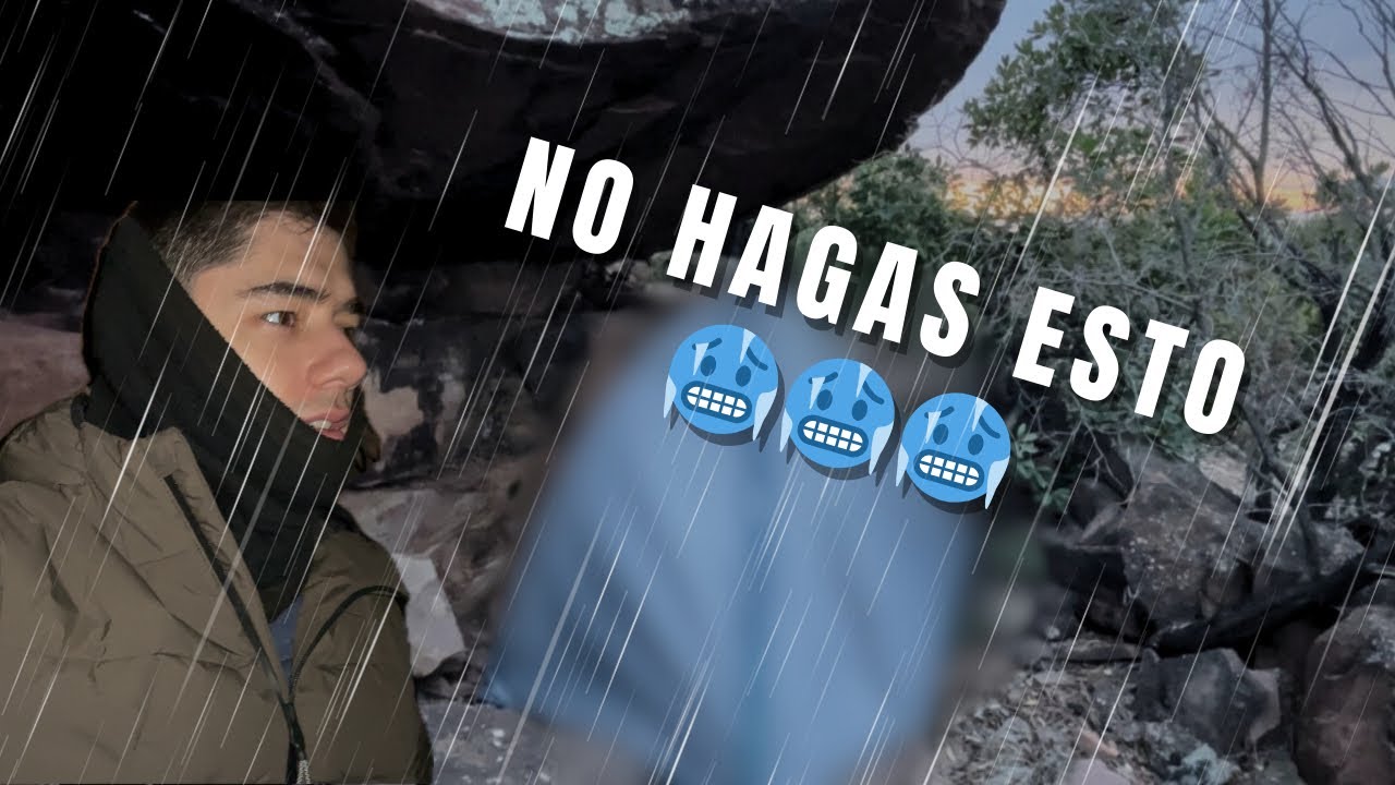 ¿DORMIR con SACO de VERANO en INVIERNO?🤔 / 😰 Mi PRIMERA NOCHE SOLO en la MONTAÑA 😨