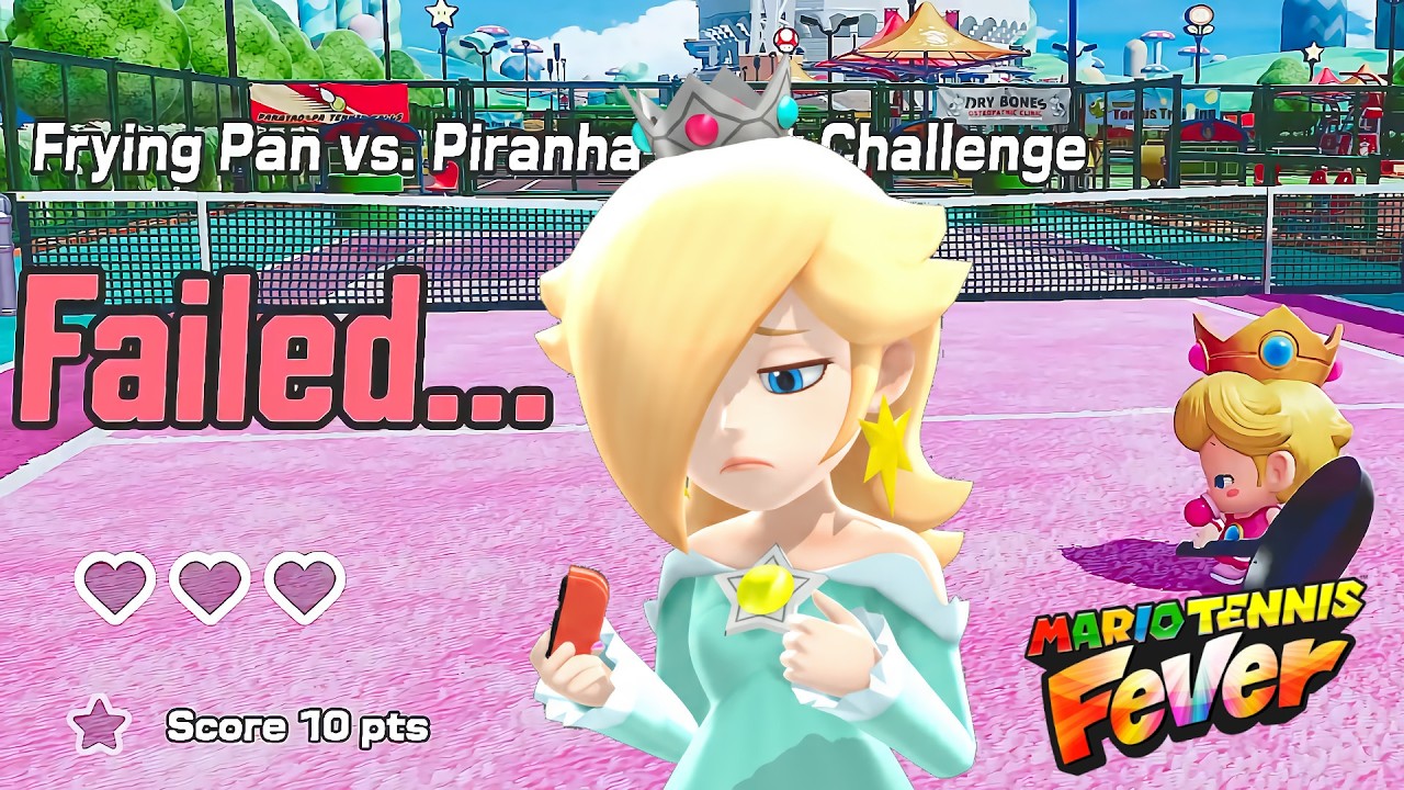Mario Tennis Fever Trial Towers Tower of Trickery (Failed)