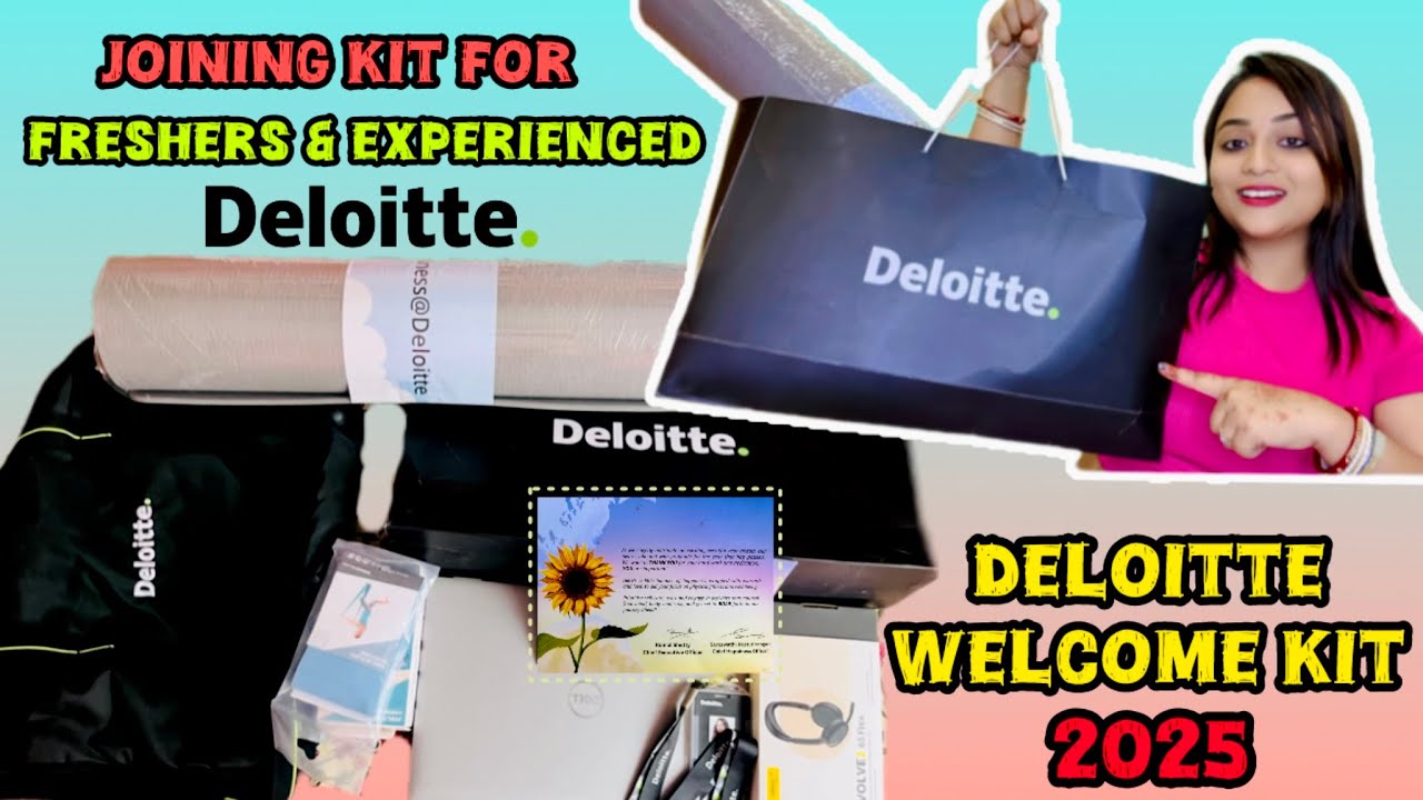DELOITTE Welcome Kit Unboxing 2025 || Deloitte Joining Kit || Deloitte Onboarding Process 2025