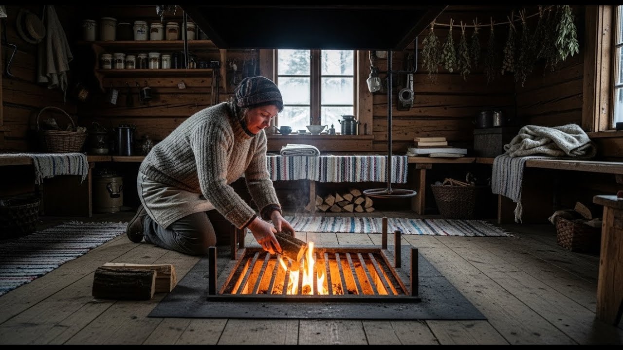 She Hid Her Fireplace Under the Floor — And Never Bought Wood Again