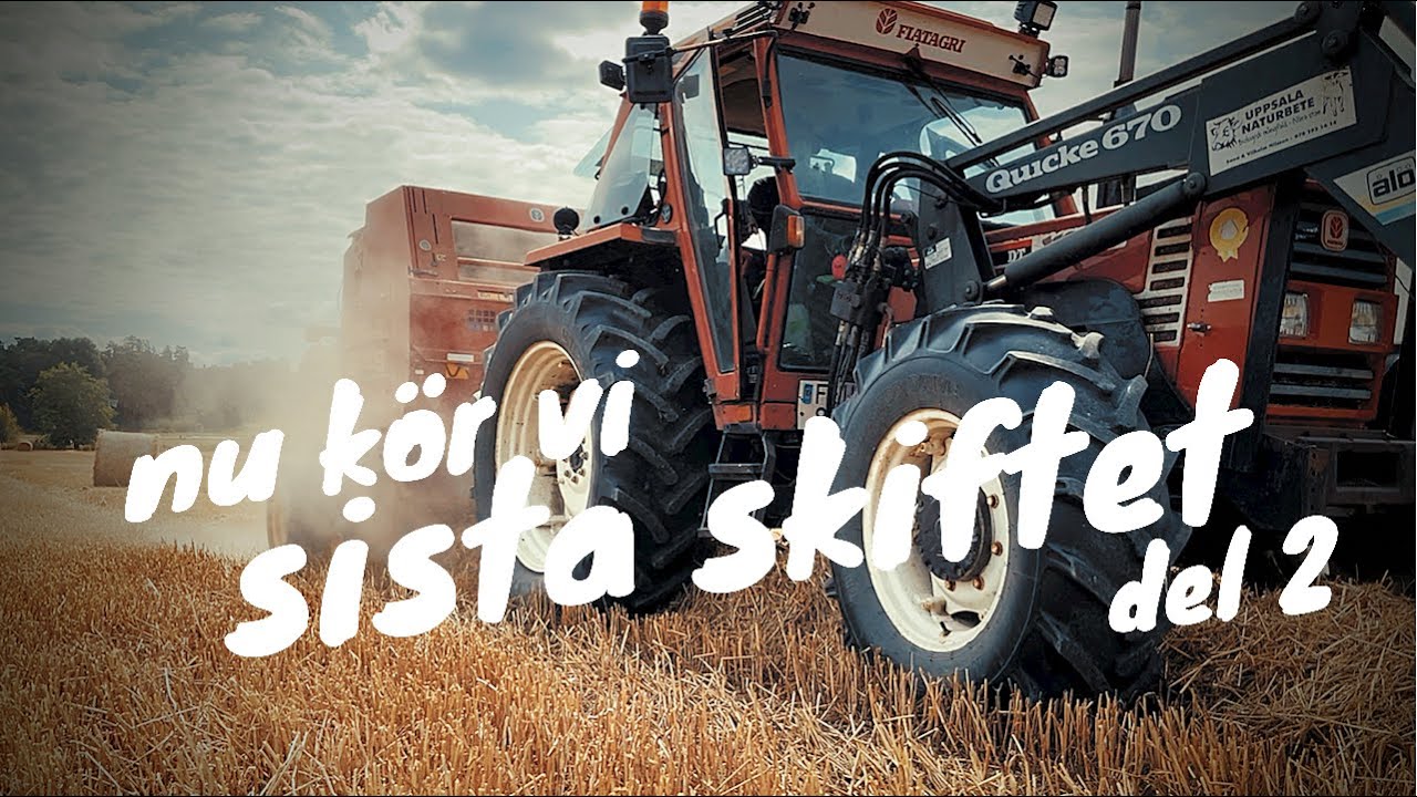 Sista slåttern 2021 (del 2) 🚜🌱 | pressar hö och börjar rulla halm | vlogg# 239