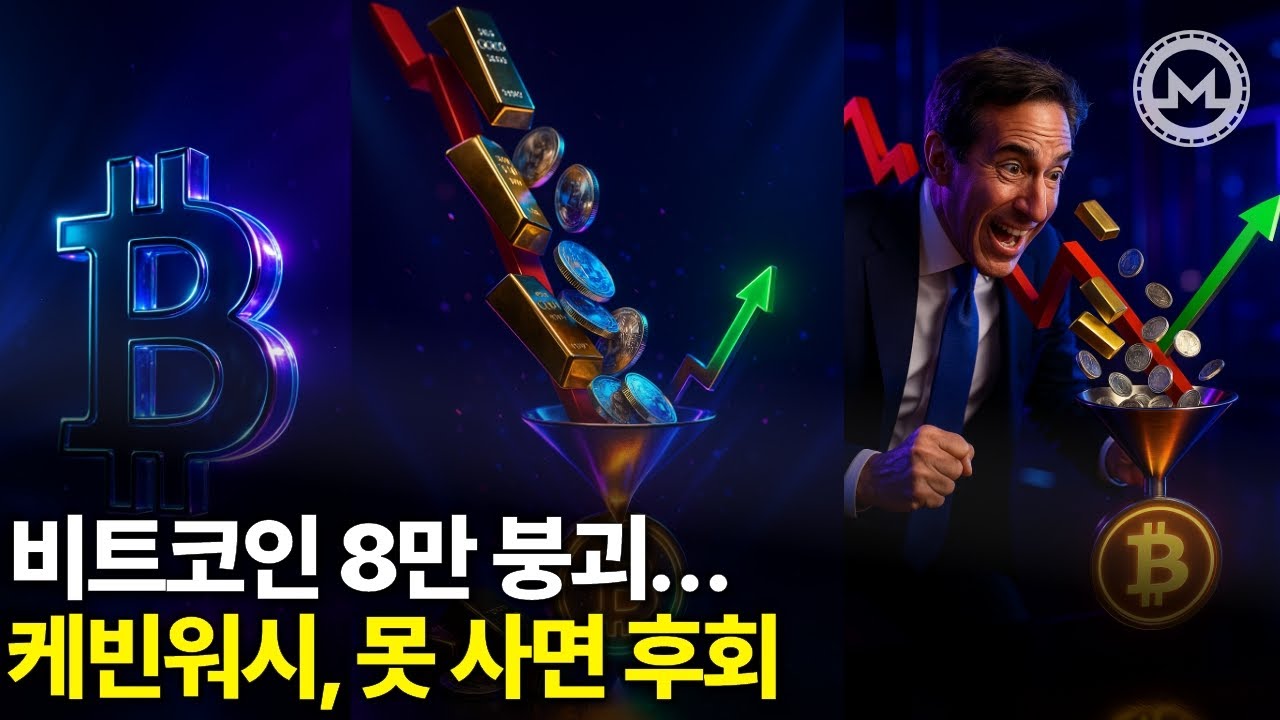 비트코인 8만 붕괴… 케빈워시, 지옥문 연다
