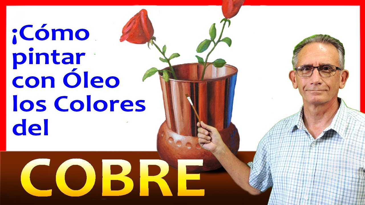 😲 ¡Cómo hacer con Óleos el COLOR del COBRE! 👌 🔨¡Cómo pintar el MARTILLADO del COBRE! 😲