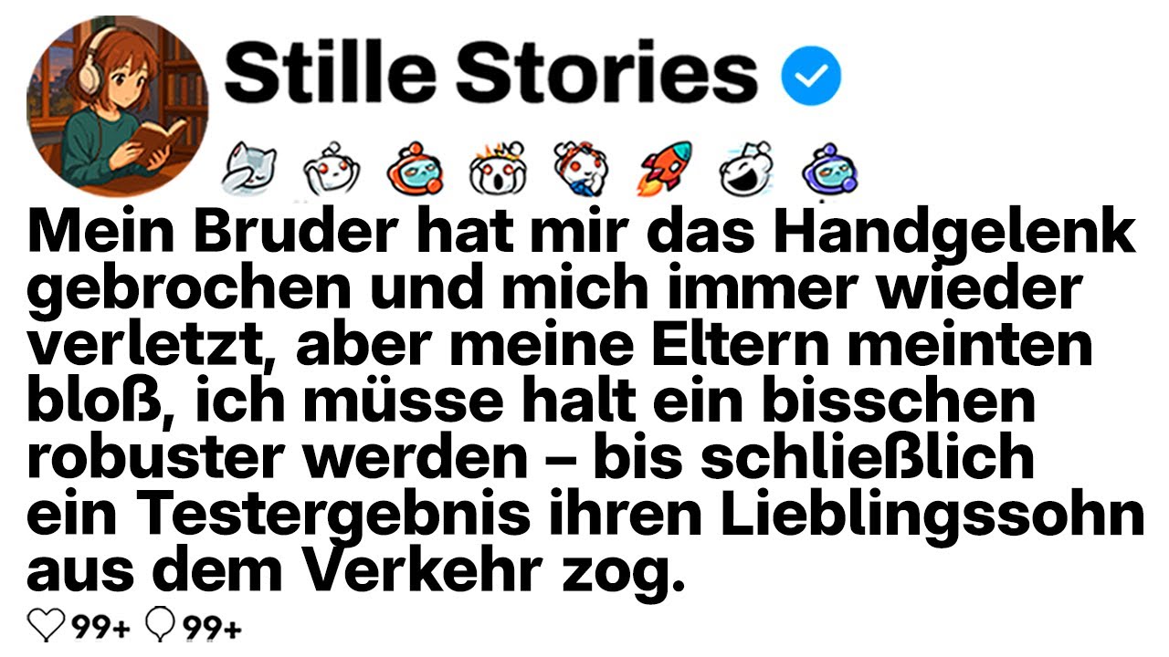 [KOMPLETT] Mein Bruder verletzte mich, Eltern sagten 'sei hart', bis ein Test ihn entlarvte.