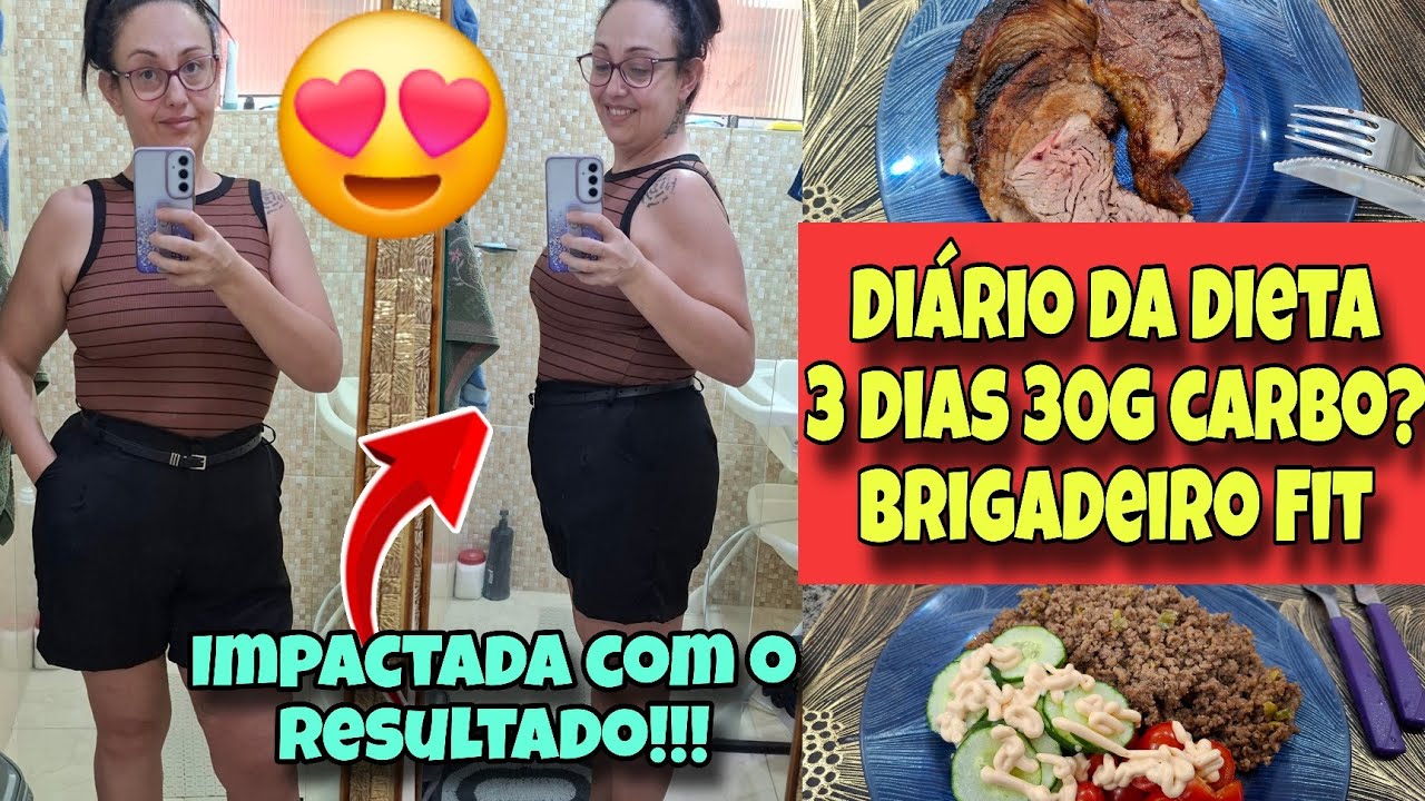 DIÁRIO DA DIETA | TRÊS DIAS TENTANDO FAZER 30G DE CARBO! DUKETO 🤣| BRIGADEIRO SEM AÇÚCAR DELICIOSO 🤤