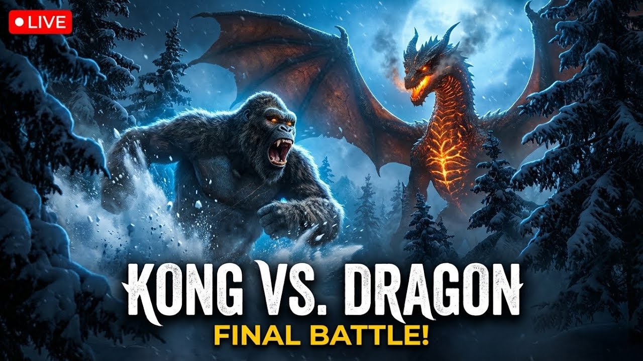 KING KONG vs GIANT SERPENT &ndash; The Snow Forest Battle Nobody Expected!