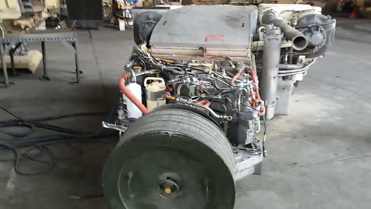 Watch the power of the Abrams tank engine